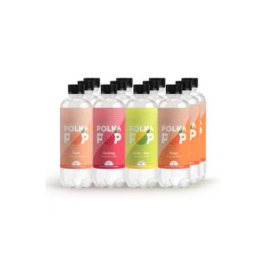 Polka Pop: Assorted Flavours - Pack of 12 (350ml Each)