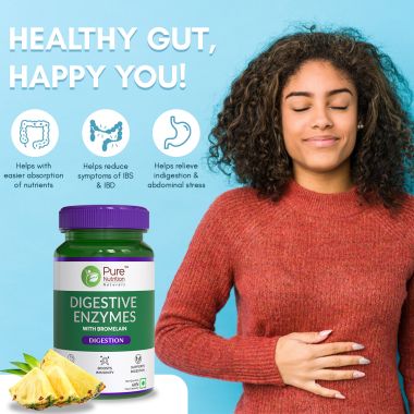Pure Nutrition: Digestive Enzymes Capsules - 60 Capsules