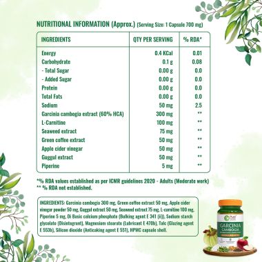 Pure Nutrition: Garcinia Cambogia Capsules - 60 Capsules