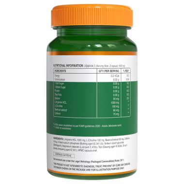 Pure Nutrition: L-Arginine Capsules - 60 Capsules