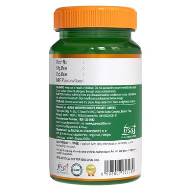 Pure Nutrition: Lung Detox Capsules - 60 Capsules