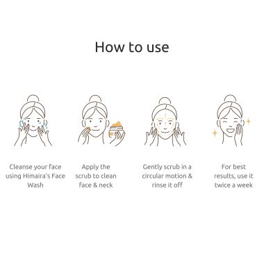 Himaira: Vitamin C Face Scrub - 50gm