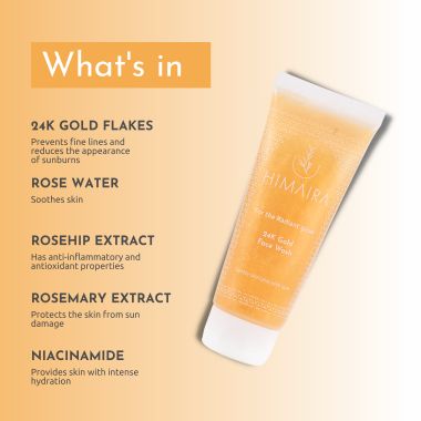 Himaira: 24K Gold Face Wash - 100ml