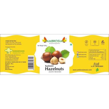 Ambrosia: Hazelnut bottle -200g
