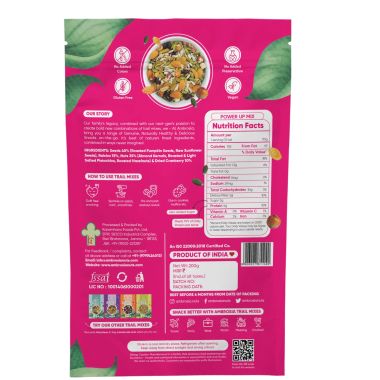 Ambrosia: Mixed Nuts, Berries & Seeds Power Up Trail Mix - 200gm