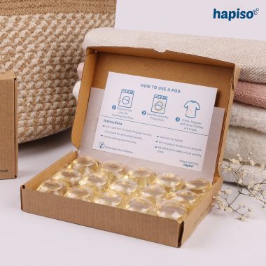 Hapiso: Fragrance Free Laundry Pods - Combo (Pack of 30 Pods)