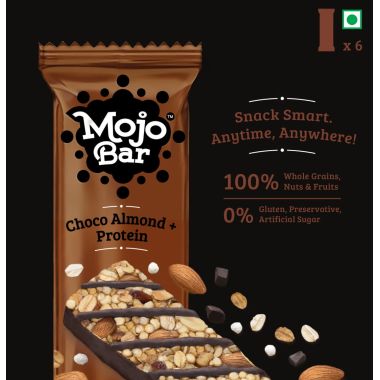 MOJO BAR: Choco Almond Bar + Protein - Pack of 6