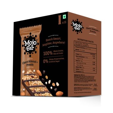 MOJO BAR: Choco Almond Bar + Protein - Pack of 15