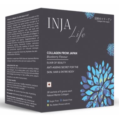 INJA Wellness: Life Collagen - Blueberry Flavour - 150gm