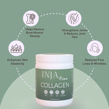 INJA Wellness: Prime Finest Hydrolyzed Marine Collagen - Unflavoured - 125gm