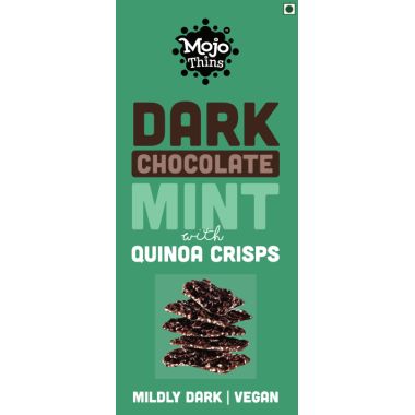 MOJO BAR: Dark Chocolate Mint with Quinoa Crisps - Pack of 1