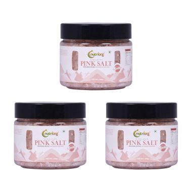 Nutriorg: Pink Salt - 500 gm ( Pack of 3)