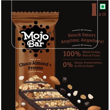 MOJO BAR: Choco Almond Bar + Protein - Pack of 15