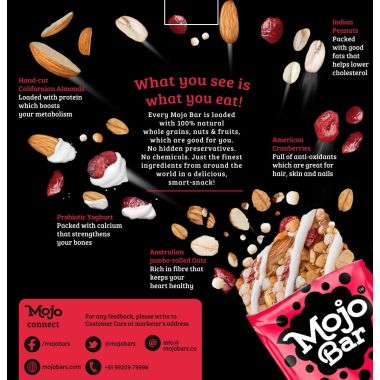 MOJO BAR: Yoghurt Berry + Antioxidants - Pack of 15