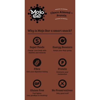 MOJO BAR: Choco Almond Bar + Protein - Pack of 15