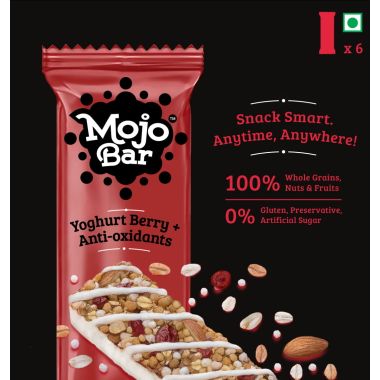 MOJO BAR: Yoghurt Berry + Antioxidants - Pack of 6
