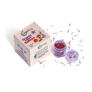 Nutriorg: Certified Organic Kashmiri Saffron - 1 gm