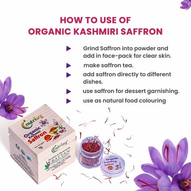 Nutriorg: Certified Organic Kashmiri Saffron - 1 gm