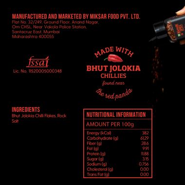 NAAGIN: Fire Flakes - Roasted Bhut Jolokia Chilli Flakes - 32gm