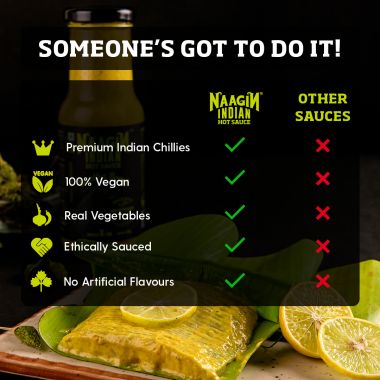 NAAGIN: Indian Hot Chilli Medium Spicy Sauce - Kantha Bomb - 230gm