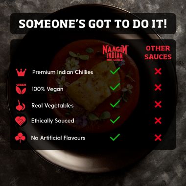 NAAGIN: Indian Hot Chilli Extra Spicy Sauce - Smoky Bhoot - 230gm