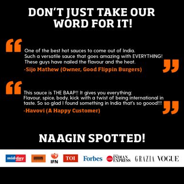 NAAGIN: Indian Hot Chilli Spicy Sauce - The Original - 230gm