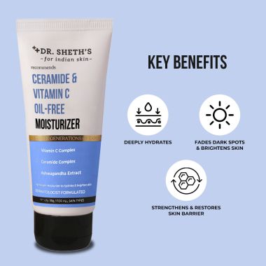 Dr. Sheth's: Ceramide & Vitamin C Oil-Free Moisturizer - 50g