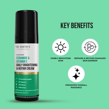 Dr. Sheth's: Dr. Sheths Ceramide & Vitamin C Daily Brightening & Repair Cream - 30g