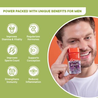 Wellbeing Nutrition: Slow | Fertility Support for Men - 60 Capsules