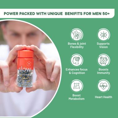 Wellbeing Nutrition: Slow Multivitamin for Him 50+  - 60 Capsules