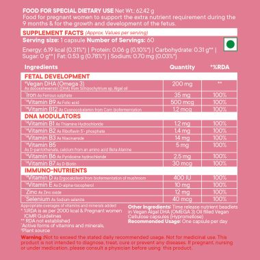 Wellbeing Nutrition: Slow Prenatal - 60 Capsules