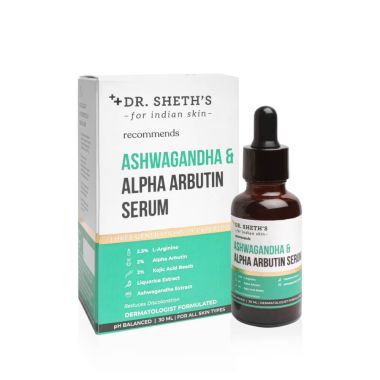Dr. Sheth's: Ashwagandha & Alpha Arbutin Serum - 30ml