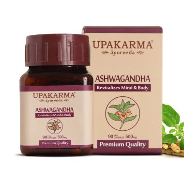 UPAKARMA: Ayurveda Ashwagandha Pure Extract 500 mg - 90 Veggie Capsules