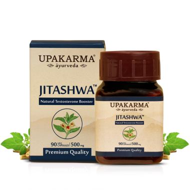 UPAKARMA: Ayurveda Pure Shilajit and Ashwagandha Extract Capsules - Natural Testosterone Booster 500mg - 90 Veggie Capsules