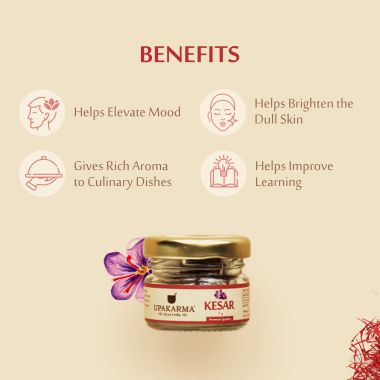 UPAKARMA: Kashmiri Saffron Threads - 2gm