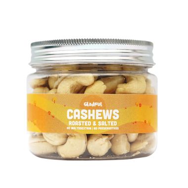 Gladful: Roasted Salted Cashews - Pack of 2 (130gm each)