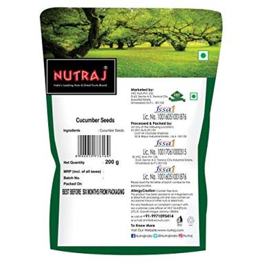Nutraj: Cucumber Seeds - 200gm