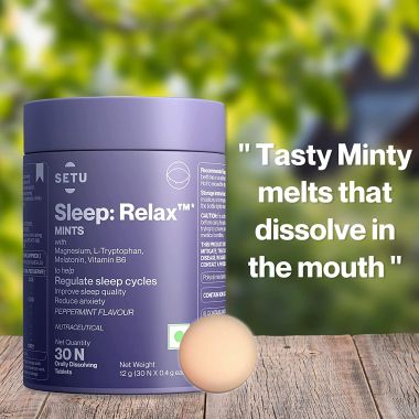 SETU: Sleep - Relax Mints - Peppermint Flavour- 30 Mints