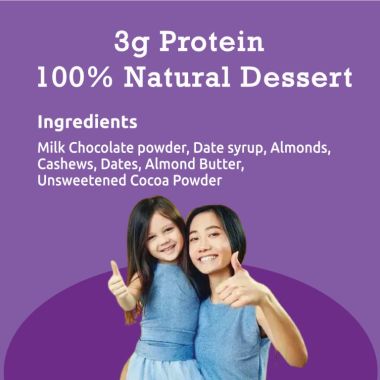 Gladful: Date Nut Squares - Cocoa and Cashew - Pack of 8 (20gm each)