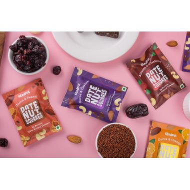 Gladful: Date Nut Squares - Assorted - Pack of 8 (20gm each)