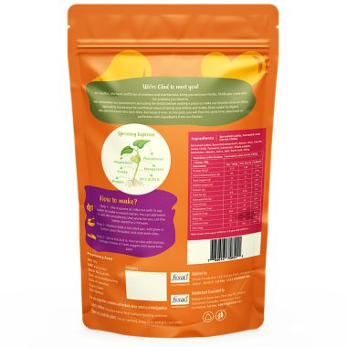 Gladful: Sprouted Moong & Amaranth Carrot Cheela-Dosa Mix - Pack of 2 (200gm)