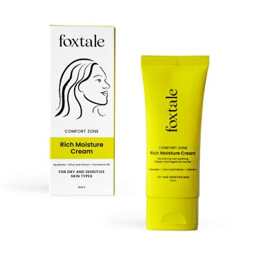 Foxtale: Comfort Zone Rich Moisturiser Cream | For dry, sensitive, very dry and flaky skin - 50ml