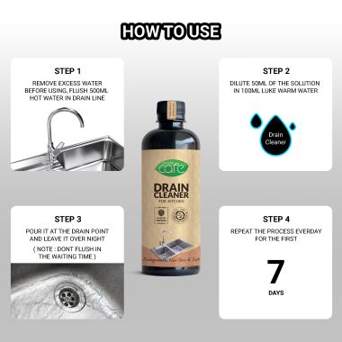 EKAM ECO: Zerodor Care Kitchen Drain Cleaner and Clog Remover - 400ml