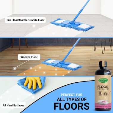 EKAM ECO: Zerodor Care Natural Floor Cleaner for Floor Tiles & Mirror - 5Ltr