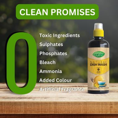 EKAM ECO: Zerodor CARE - Natural Dish Wash Liquid Pack of 5 Ltrs
