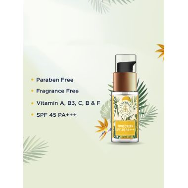 Luxuriate : Vitamin C Sunscreen SPF 45 PA+++ For Unisex - 30ml