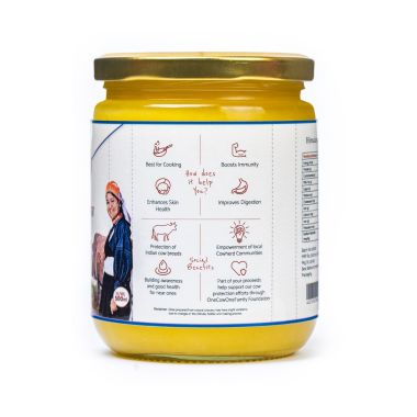 KUDEJ: Himalayan Desi Badri Cow A2 Ghee - Pack of 2 (500ml each)