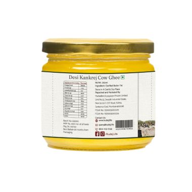 KUDEJ: Desi Kankrej Cow A2 Ghee - 250ml