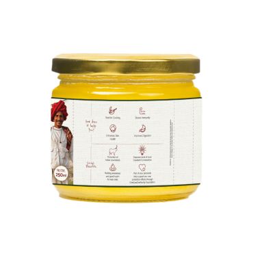KUDEJ: Desi Kankrej Cow A2 Ghee - 250ml