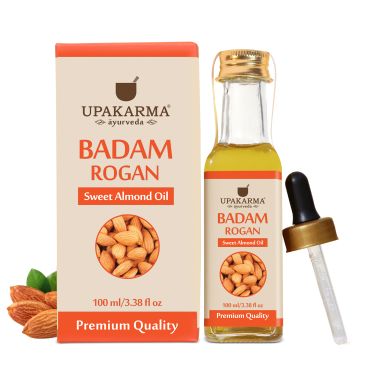 UPAKARMA: Cold Pressed Sweet Almond Rogan Oil - 100ml